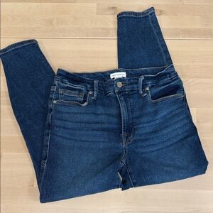 Good American High Rise Indigo cropped Jeans‎